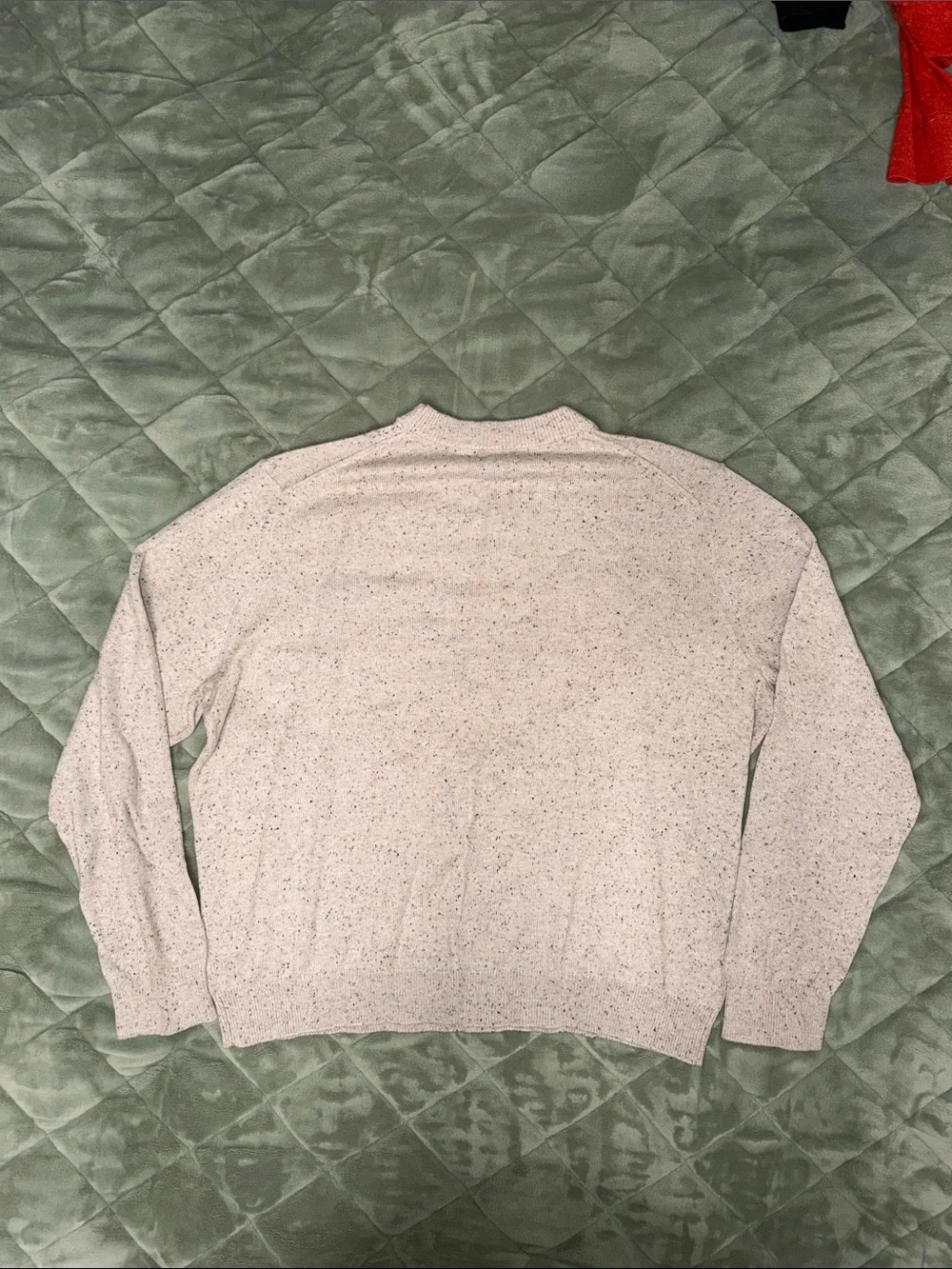 Banana Republic Men's Oatmeal Donegal Fleck Crewneck Sweater